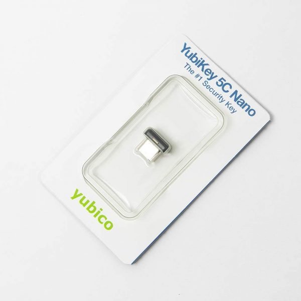 Yubico - YubiKey 5C Nano - Two Factor Authentication USB Security Key, Fits USB-C Ports - Protect Your Online Accounts with More Than a Password, FIDO Certified USB Password Key, Extra Compact Size