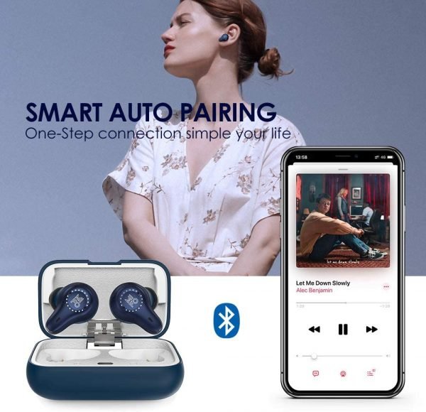 Mifo O7 Dynamic [2022 Navy] Smart Touch True Wireless Bluetooth 5.0 Earbuds - Free Lagos Shipping