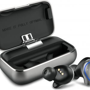 2021 Upgraded Mifo O5 Plus Gen 2 Wireless Earbuds IPX7 Waterproof Bluetooth 5 Earbuds 100 Hours Playtime, Hi-Fi Sound, Built-in Mic with 2600mAH Charging Case (Grey)