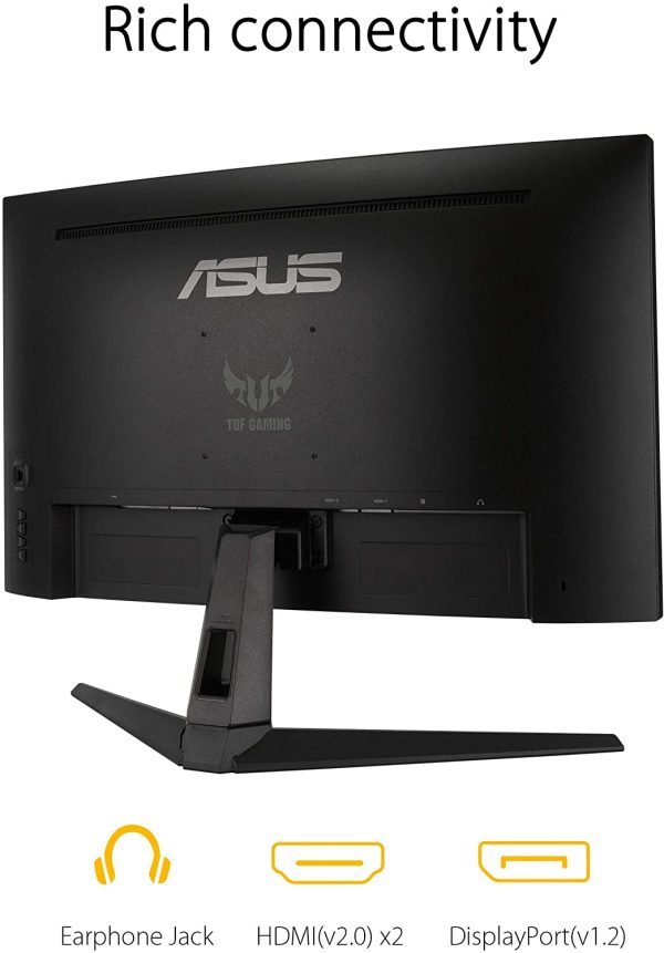 ASUS TUF Gaming 27" 2K HDR Curved Monitor (VG27WQ1B) DisplayPort HDMI Black