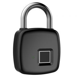 Anytek P30 Fingerprint Lock Electronic Smart Lock USB Rechargeable Fingerprint Padlock Quick Unlock Zinc Alloy Metal Lock for Door Luggage