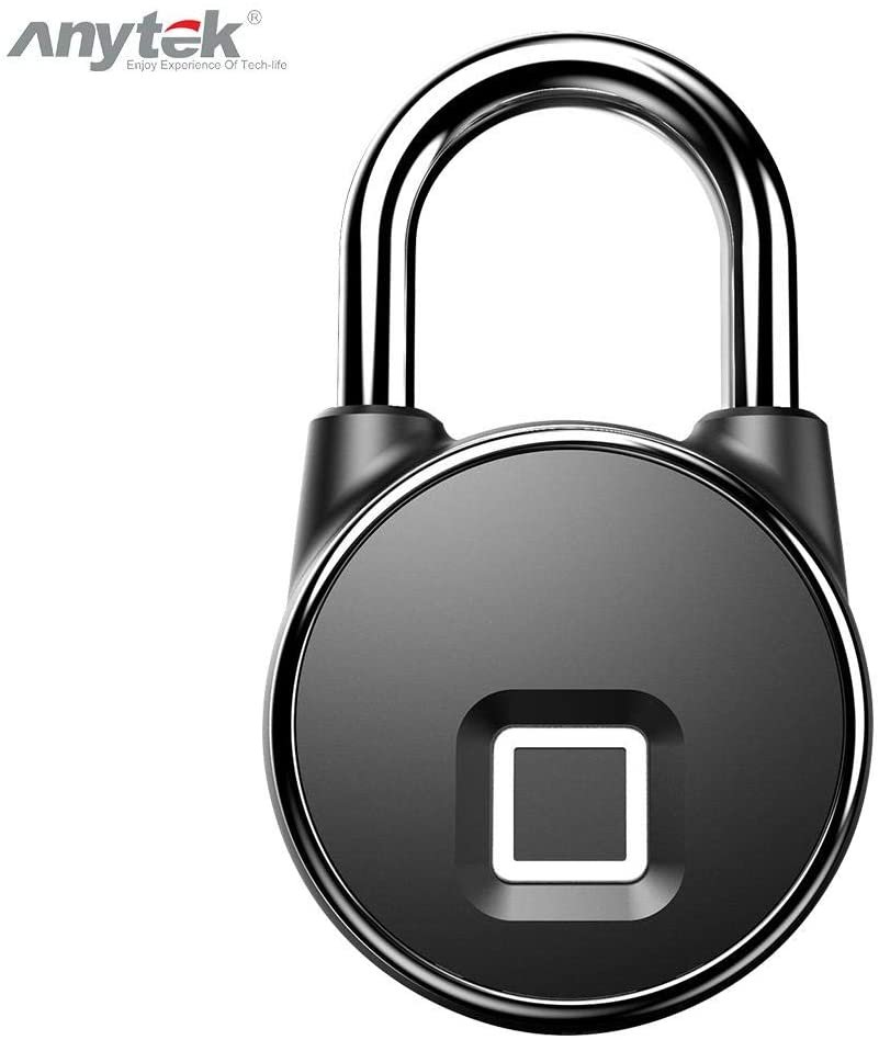 Anytek P22 Smart Keyless Fingerprint Lock IP66 Anti Theft Security Padlock,HS