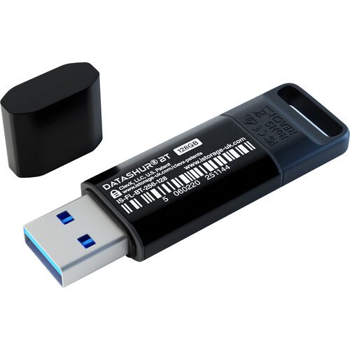 Istorage Datashur Bt Usb3 256-Bit 128Gb Level 3 Certified Hardware Encrypted USB Flash Drive.
