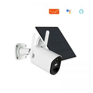 Tuya Smart WIFI Battery Camera with Solar Panel + 32G TF Card White B10