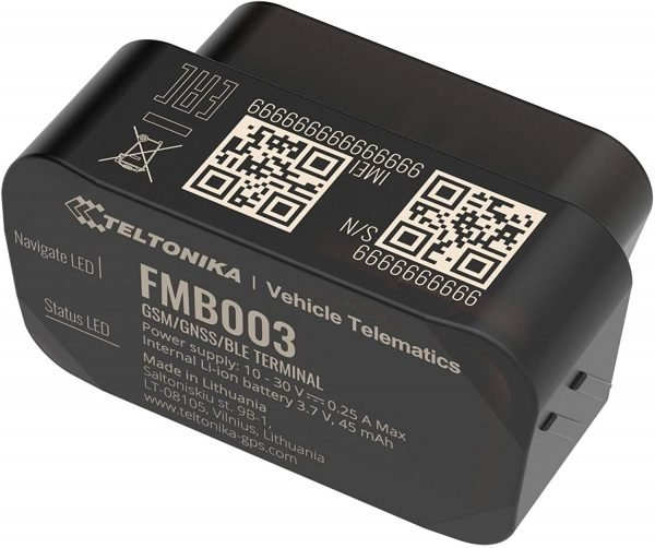 Teltonika FMB003  GPS Tracker  OBDII Port GNSS GSM Bluetooth