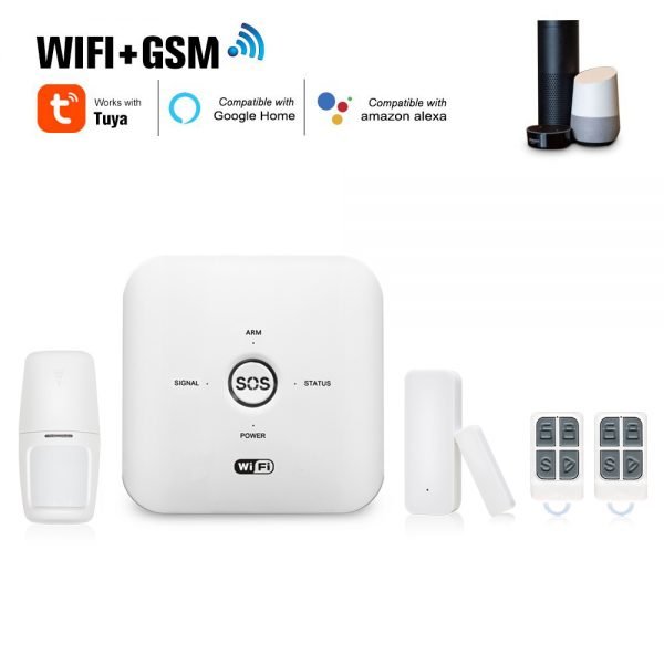 Tuya Smart Home WIFI+GSM Alarm System WL-JT-10GDT + Treble siren