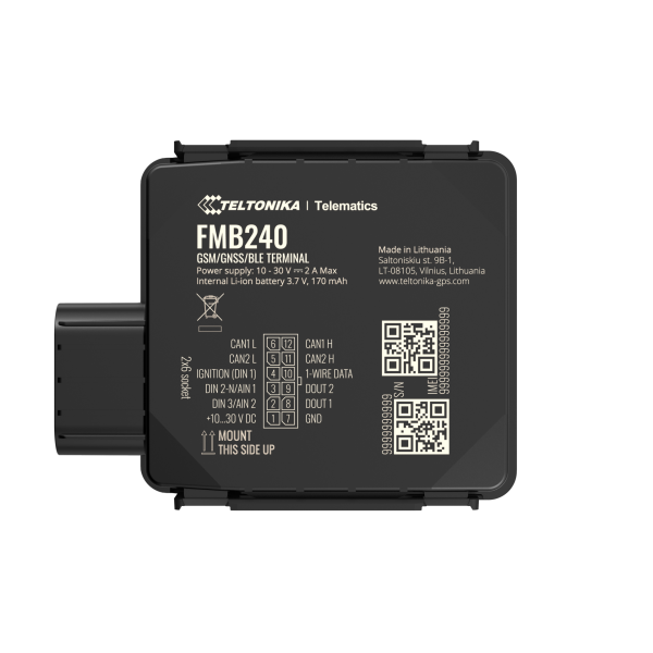 Teltonika FMB240 with IP67 GNSS CAN data waterproof