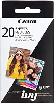 Canon Zoemini ZINK Photo Paper (Pack of 20 Sheets)