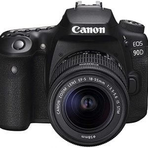 Canon DSLR Camera [EOS 90D] with EF-S 18-55 is STM Lens Kit, Built-in Wi-Fi, Dual Pixel CMOS AF and 3.0-inch .
