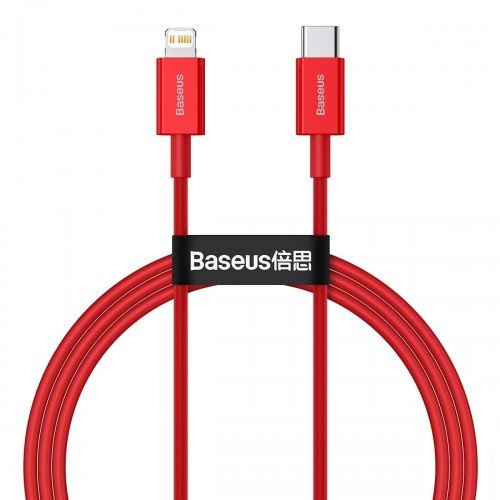 Baseus Superior Series Fast Charging Data Cable USB To IP 2.4A 1m Red