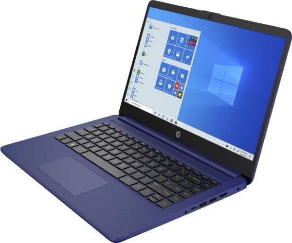 Hp 14-dq0005dx 14' notebook - intel celeron N4020 1.1GHz - 4gb ram - 64gb eMMC- win10 indigo blue