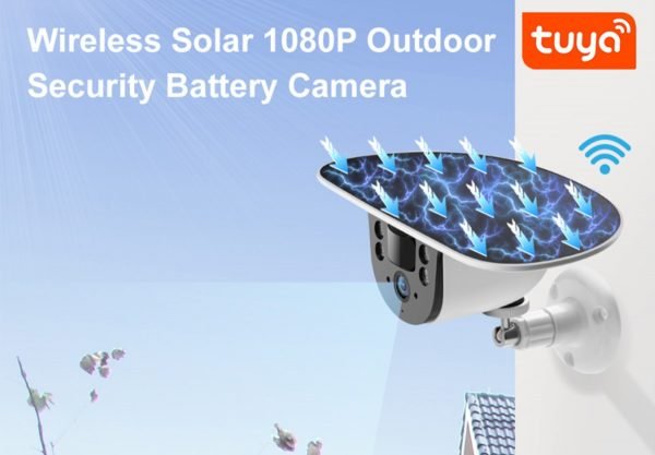 Solar Panel Battery Powered Tuya Smart WIFI Security Camera