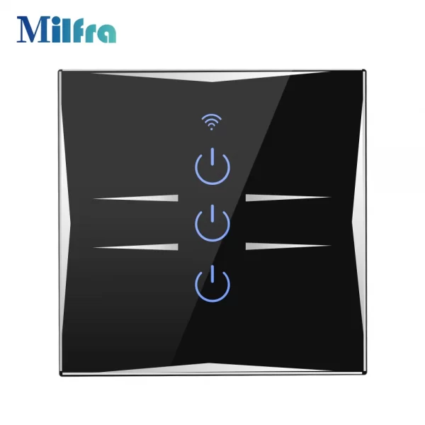 Smart Wall Light Switch Remote Wifi Light Touch with Tuya App