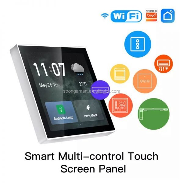 New TUYA Smart Multi-functional Central Control 4 Inches Touch Panel For Smart Home Automation Scene Control TUYA Zigbee Devices