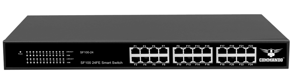 COMMANDO SF100-24, Unmanaged Switch