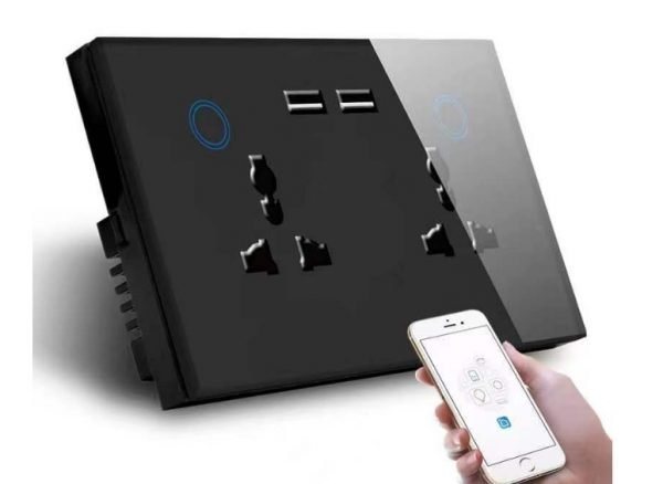 Smart Wall Double Tuya Wifi unviersal  Socket & USB charger