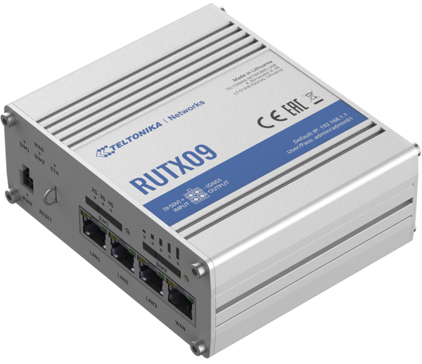 Teltonika RUTX09 LTE-A Cat 6 Cellular IoT Router