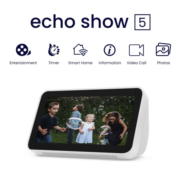 Echo Show 5 (2nd Gen 2021 release) Smart display with Alexa White color