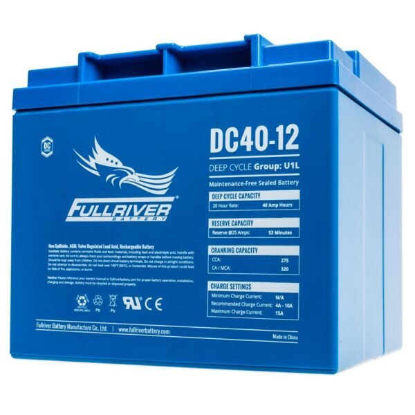 Fullriver DC40-12 Deep-Cycle AGM Batteries
