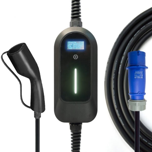 EVCOME Portable Ev Charger (3.5KW 7KW 11KW Max 32A Ajutable) 5M