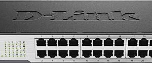 D-Link 24-Port 10/100 Unmanaged Desktop or Rackmount Switch (Des-1024D) Black