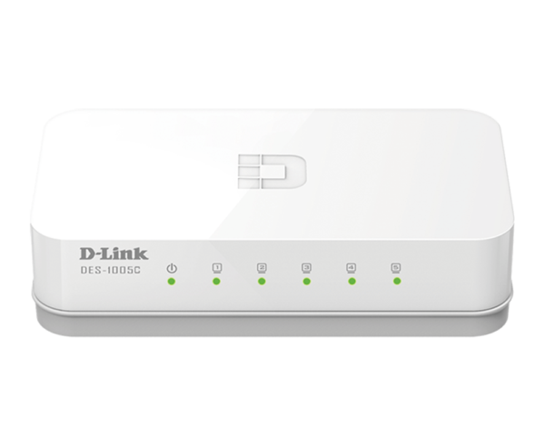 D-LINK DES-1005C 5-Port 10/100 Mbps Unmanaged Desktop