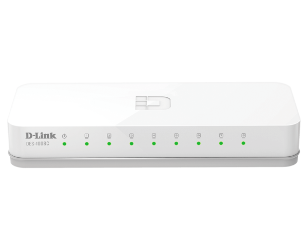 D-LINK DES-1008C 8-Port 10/100 Mbps Unmanaged Switch