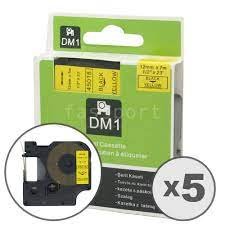 DYMO DM1 45018 Label Tape Black On Yellow Cartridge