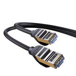 Baseus high Speed Seven types of RJ45 10Gigabit network cable (round cable)10m Black WKJS010701