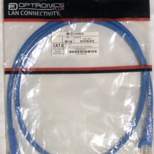 OPTRONICS Cat6 1m Blue Patch Cord