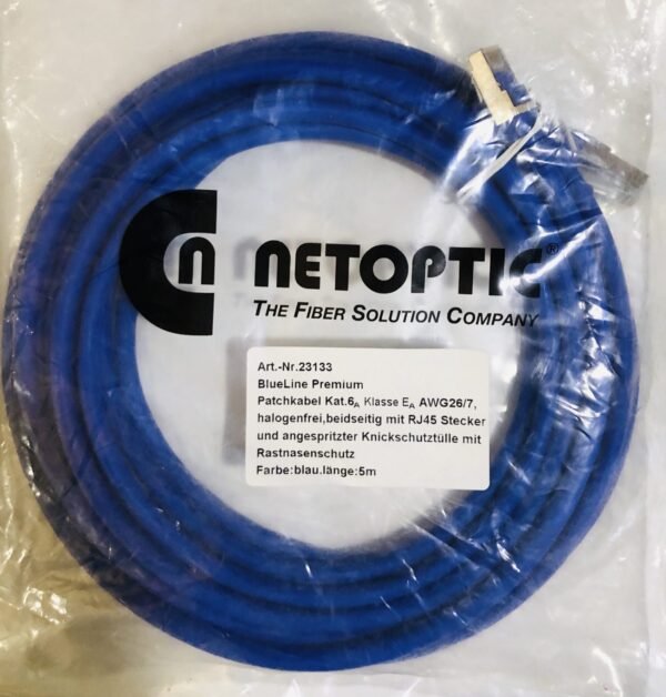 NETOPTIC Cat6 5m Blue Patch Cord