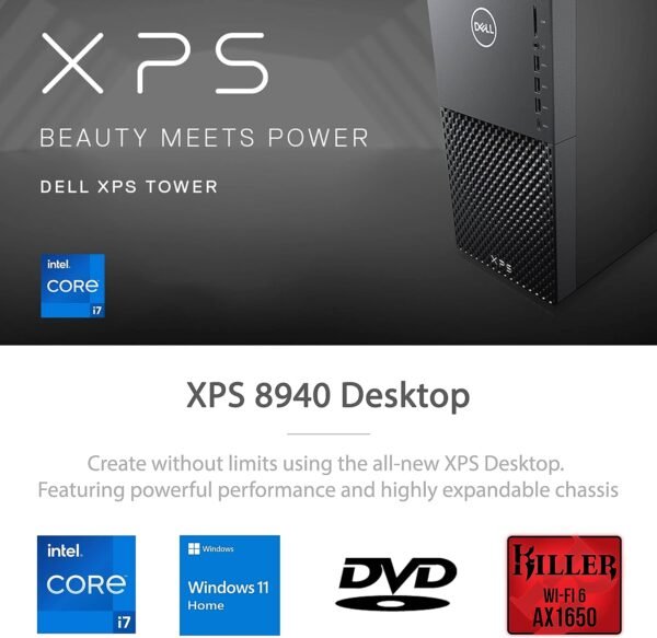 Dell XPS Desktop 11th Gen Intel Ci7 11700 32GB/512GB SSD + 1TB HDD Nvidia RTX 3060Ti 8GB GDDR6