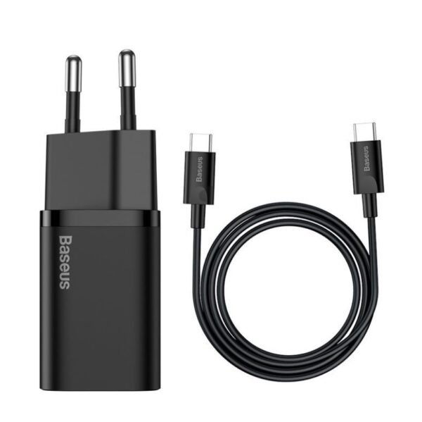 Baseus Super Si Quick Charger 1C 25W EU Sets Black