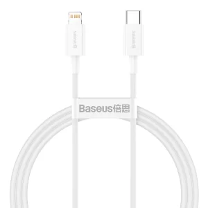 Brand: Baseus Name: Baseus Superior Series Fast Charging Data Cable Type-C to iP PD 20W Material: ABS+TPE Power: PD 20W, compatible with PD 18W Transmission speed: 480Mbps Length: 0.25m,1m,1.5m,2m Color: Black/White/Red/Blue Long charging USB Type C / Lightning cable Fast and safe charging – 20W power and bold copper wire provide a faster and more secure charging. Reinforced joint – With extra joint reinforcement accessory got a truly anti-break design. Aluminum plug shell – High-quality aluminum alloy plug, resistant to both oxidation and corrosion. Fabric braid – Elastic cord was braided by strong and durable textile. High elasticity, bending resistance and nice touch feeling. Without pop-up windows – There is no need to close irritating pop-up window each time when you plug in the cable. For charging and data transfer – Perfect for both, quick charging and fast data transfer.