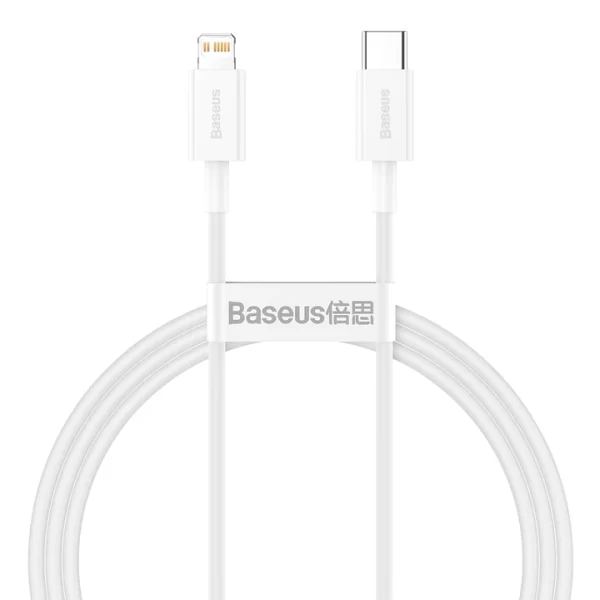 Brand: Baseus Name: Baseus Superior Series Fast Charging Data Cable Type-C to iP PD 20W Material: ABS+TPE Power: PD 20W, compatible with PD 18W Transmission speed: 480Mbps Length: 0.25m,1m,1.5m,2m Color: Black/White/Red/Blue Long charging USB Type C / Lightning cable Fast and safe charging – 20W power and bold copper wire provide a faster and more secure charging. Reinforced joint – With extra joint reinforcement accessory got a truly anti-break design. Aluminum plug shell – High-quality aluminum alloy plug, resistant to both oxidation and corrosion. Fabric braid – Elastic cord was braided by strong and durable textile. High elasticity, bending resistance and nice touch feeling. Without pop-up windows – There is no need to close irritating pop-up window each time when you plug in the cable. For charging and data transfer – Perfect for both, quick charging and fast data transfer.