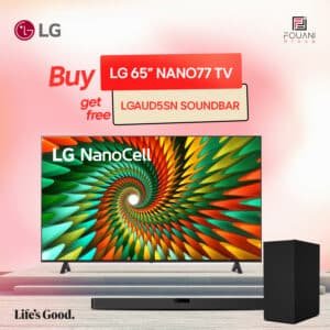LG 65 inch NanoCell NANO77 Series UHD 4K Smart TV 2023 with Magic remote HDR10 webOS