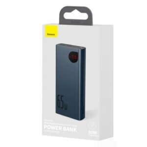 Baseus PIMDA- D03 Adaman Metal Digital Display Quick Charge Power Bank 20000mAh 65W Blue