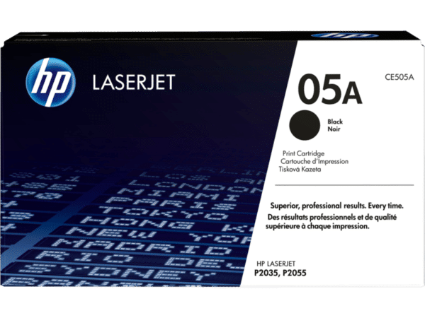 HP 05A Black Original LaserJet Toner Cartridge (CE505A)