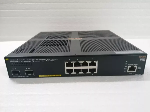 HPE Aruba JL258A 2930F 8G PoE+ 2SFP+ Switch "No Power Adapter”