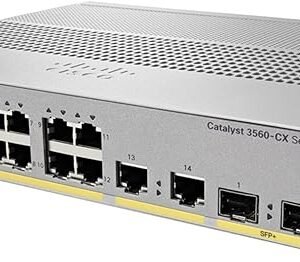 Cisco WS-C3560CX-12PD-S Catalyst 3560-CX 12 Port PoE 10G Uplinks IP Switch