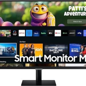 SAMSUNG M50C 32" FULL HD BLACK SMART MONITOR WITH SPEAKERS AND REMOTE {LS32CM500EUXXU}