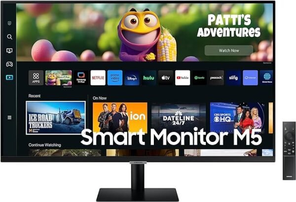 SAMSUNG M50C 32" FULL HD BLACK SMART MONITOR WITH SPEAKERS AND REMOTE {LS32CM500EUXXU}