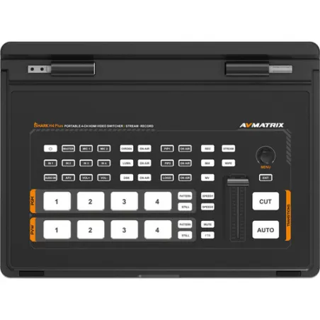 AVMATRIX Shark H4 PLUS 4-Channel HDMI Video Switcher with 10.1 IPS Display