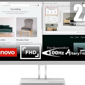 Lenovo L27e-40 27 Inch Full HD Monitor - Cloud grey