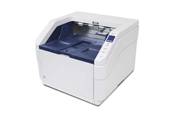 Xerox W110 Scanner Scan speeds up to 120 ppm / 240 ipm 100,000 pages daily duty cycle 500-page adjustable input tray* High resolution color LCD Visioneer OneTouch, Capture SE** and Organizer AI** applications On-Board Acuity Hardware Image Processing Cerner Validated