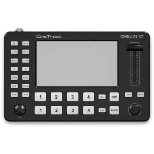 CineTreak CineLive CL-C1 Compact 4-Channel HDMI Streaming Video Switcher with 5″ Display