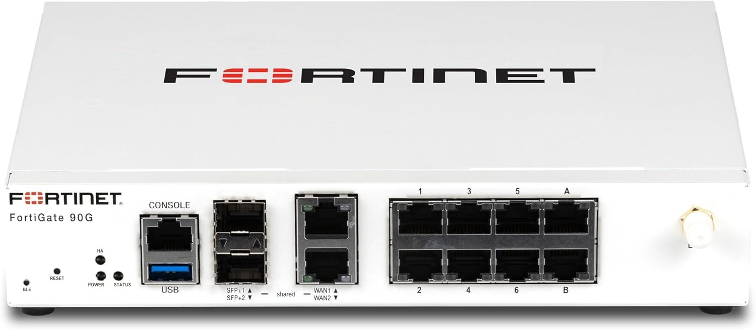 FortiGate-90G 8 x GE RJ45 ports, 2 x 10GE RJ45/SFP+ shared media WAN ports.