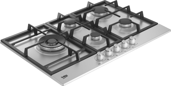 BEKO HQAW 75225 SX 90CM 4+1 GAS ON STAINLESS STEEL HOB