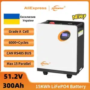 JSDsolar Wall Power LifePO4 Battery Lithium battery 15KWH