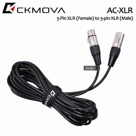 Ckmova AC-XLR 3-pin XLR (female) to 3-pin XLR (male) cable Cable length 6m